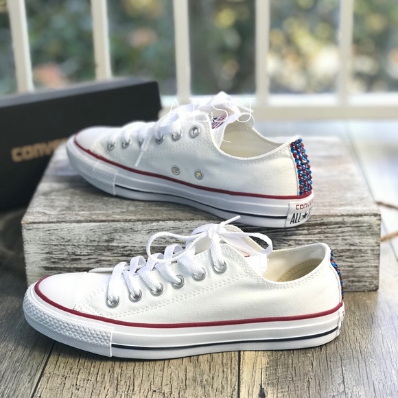 Converse&Cristal Ctas Classic Low Top White W AUTH - Picture 3 of 8